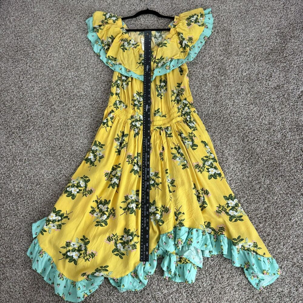 Matilda Jane Hooked on a Feeling Midi Dress Off Shoulder Large Ruffle Garden - Picture 5 of 9